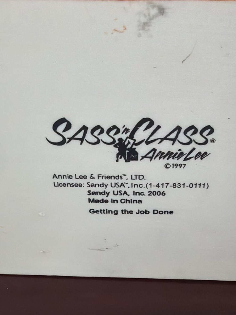 1997 Annie Lee Sass 'n Class "Getting the Job Done" Figure – Damaged/For Parts - Picture 7 of 12